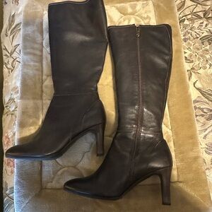 LOFT Dark Brown Heeled Boots